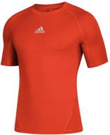 adidas training alphaskin sleeve maroon men's clothing for active logo