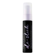 💦 urban decay de-slick oil-control matte setting spray - travel size - controls oil, reduces shine &amp; sets makeup - oil-free, microfine face mist - 1.0 fl oz logo