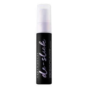 img 4 attached to 💦 Urban Decay De-Slick Oil-Control Matte Setting Spray - Travel Size - Controls Oil, Reduces Shine &amp; Sets Makeup - Oil-Free, Microfine Face Mist - 1.0 fl oz