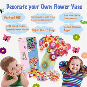 img 3 attached to YOFUN Flower Craft Kit for Kids
