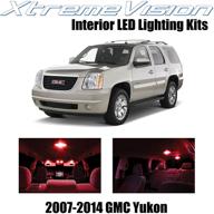 xtremevision interior led for gmc yukon 2007 - 2014 (12 pieces) red interior led kit installation tool logo