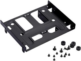 img 4 attached to 🖥️ Cinolink 5.25 to 3.5 Drive Bay Adapter HDD SSD Mounting Bracket - Black