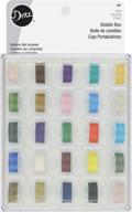 🧵 dritz box with foam insert bobbin set 25 assorted: organize and secure your bobbins with ease logo