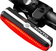 🚴 ultra bright bike light: usb rechargeable, waterproof led for safe cycling - 6 light modes, fits any road bike or helmet logo