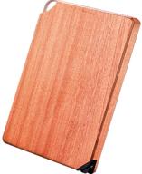 🪓 taoqi ebony wood cutting board: premium kitchen chopping board with knife sharpener - 15.7''x11'' solid kneading board логотип