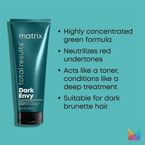 img 1 attached to 🖤 MATRIX Total Results Dark Envy Red Neutralization Hair Mask for Dark Brown or Black Hair with Red Undertones, Enhances Cool Tones and Provides a Glossy Finish