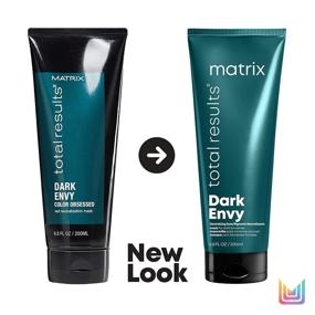 img 2 attached to 🖤 MATRIX Total Results Dark Envy Red Neutralization Hair Mask for Dark Brown or Black Hair with Red Undertones, Enhances Cool Tones and Provides a Glossy Finish