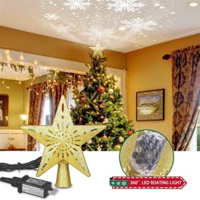 img 1 attached to Christmas Decorations Rotating Snowflake Projector Seasonal Decor