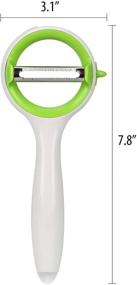 img 1 attached to Urban Trend Ringo Multifunctional Peeler - 5-In-1 Tool with Serrated and Straight Cutting Blades