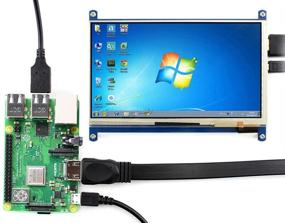 img 3 attached to 🖥️ 7-дюймовый HDMI-монитор (С) с емкостным сенсорным экраном - Поддерживает Raspberry Pi 3 2 1 Model B B+ A+ и BeagleBone Black и Banana Pi/Pro - Интерфейс HDMI Raspbian LCD 7-дюймовый 1024x600 мини-ПК @XYGStudy