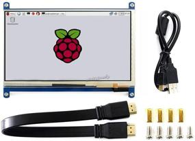 img 4 attached to 🖥️ 7-дюймовый HDMI-монитор (С) с емкостным сенсорным экраном - Поддерживает Raspberry Pi 3 2 1 Model B B+ A+ и BeagleBone Black и Banana Pi/Pro - Интерфейс HDMI Raspbian LCD 7-дюймовый 1024x600 мини-ПК @XYGStudy