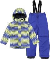 ❄️ patterned snowsuit for boys' clothing: m2c 2 piece snowsuit in jackets & coats logo