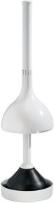 img 1 attached to 🚽 InterDesign Una Plastic Plunger Set with Cover - All-in-One Solution for Bathroom Cleaning & Storage, White