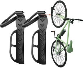 img 4 attached to 🚲 Vertical Bike Hook 2-Pack - Wallmaster Garage Wall Mount Bicycles Storage System for Indoor Use