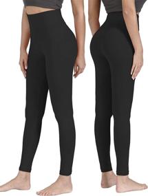 img 3 attached to 🩲 VALANDY Buttery Soft High Waisted Leggings: Stretchy Tummy Control for Women - Perfect for Workout, Yoga, and Running - Available in One & Plus Sizes