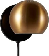 🔌 rivet gold mid century modern wall mounted plug-in sconce, 7.25"h by amazon brand логотип