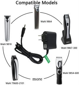 img 3 attached to 🔌 High-Quality AC DC Power Adapter Charger for Wahl 9818 9818L 9854l 9864 9876l Shaver Groomer Clipper, S004mu0400090 9854-600 97581-405 9867-300 79600-2101 97581-1105 Trimmer Power Supply Cord+