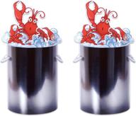 beistle 3-d crawfish centerpiece – eye-catching multicolored decoration – set of 2 – 11.5 inches logo