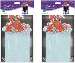 img 2 attached to Beistle 3-D Crawfish Centerpiece – Eye-catching Multicolored Decoration – Set of 2 – 11.5 Inches