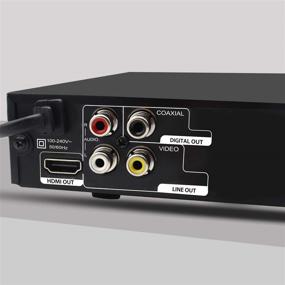 img 1 attached to 📀 Улучшенный регион-фри DVD-плеер Megatek: подключение HDMI, увеличение разрешения Full-HD, домашний CD и USB, AV/коаксиальные выходы, прочный металлический корпус.