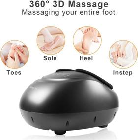 img 1 attached to 👣 Shiatsu Foot Massager Machine with Heat and Remote Control - Electric Feet Massage with Deep Kneading, Rolling, Air Compression for Home and Office - Boost Your Foot Massage Experience!