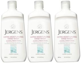 img 1 attached to 🍒 Jergens Cherry Almond Moisturizing Hand Wash: Bulk Pack of 3, 16 Oz Bottles