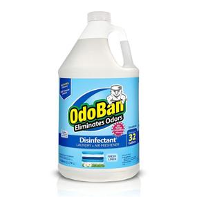 img 4 attached to 🌬️ Powerful 1 Gal. OdoBan Fresh Linen Odor Eliminator and Disinfectant Concentrate: Single Bottle for Maximum Effectiveness