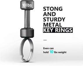 img 1 attached to 🔑 Ruesious Keychain Detachable Keyring Circular: Compact and Convenient Key Organizer