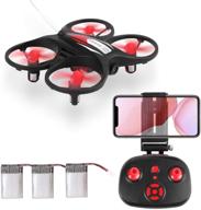 mini drone for beginners: aicase wifi fpv rc quadcopter with 720p hd camera, altitude hold, headless mode, and 3d flip - perfect kids gift! (includes 3 batteries) logo