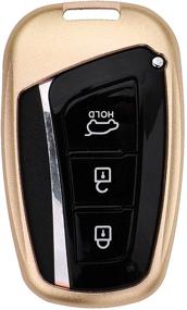 img 1 attached to 🔑 Enhanced Protection: MissBlue Car Key Fob Cover for Hyundai Grand Santa Fe ix45 Genesis Equus Remote Key – Mirror Back Design Key Case Cover