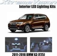 🚗 enhance your bmw x3 (f25) 2011-2016 with xtremevision cool white interior led kit (20 pieces) - includes installation tool! logo