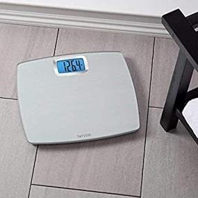 img 1 attached to 📏 Taylor 500lb Digital Extra Thin Bathroom Scale with Carbon Tempered Glass - High Precision Weight Tracking (Silver)