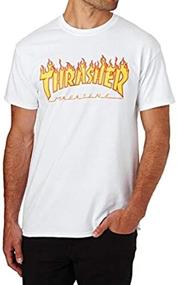 img 3 attached to Футболка Thrasher Flame размер Small Heather: модная мужская одежда в категории футболок и майек.