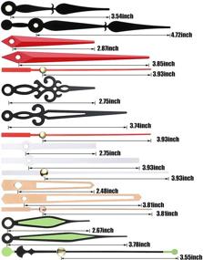img 1 attached to High Torque Long Shaft Clock Movement Set with Pasters, Hooks and 6 Unique Pairs of Hands - Clock Repair Parts Replacement (28 mm/ 1.10 Inches)