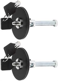 img 2 attached to Acouto Universal Car Hood Lock Pin Kit, Aluminum Alloy Engine Hood Key Pin (Black)