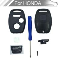 🔑 honda cr-v odyssey accord crosstour civic cr-z key fob shell case replacement with screwdriver - keyless entry remote key housing (2+1 button, 1pcs) logo