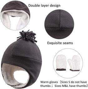 img 3 attached to 🧣 Cold Weather Trapper Tassel Pompom Earflap Accessories for Toddler Boys