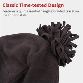 img 2 attached to 🧣 Cold Weather Trapper Tassel Pompom Earflap Accessories for Toddler Boys