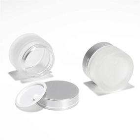 img 1 attached to Travel Accessories for Cosmetics: Silver Liners Lotion Containers