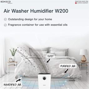 img 1 attached to BONECO W200 Air Washer: Humidifier and Purifier for Improved Air Quality