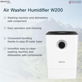 img 2 attached to BONECO W200 Air Washer: Humidifier and Purifier for Improved Air Quality