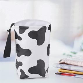 img 3 attached to 🐮 Cow Black & White Car Trash Bag: The Perfect Cute and Stylish Car Accessory
