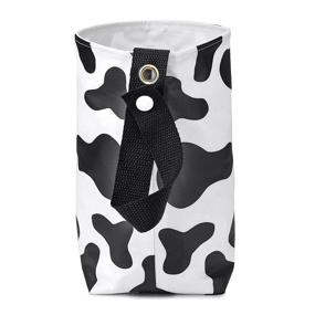 img 4 attached to 🐮 Cow Black & White Car Trash Bag: The Perfect Cute and Stylish Car Accessory