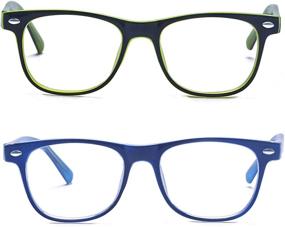 img 2 attached to 👓 Outray Kids Computer Blue Light Blocking Glasses: Combat Eye Strain for Boys and Girls, Ages 3-12