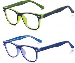 img 4 attached to 👓 Outray Kids Computer Blue Light Blocking Glasses: Combat Eye Strain for Boys and Girls, Ages 3-12