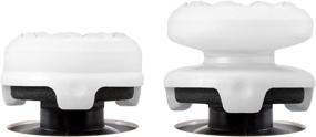 img 1 attached to Performance Thumbsticks - KontrolFreek FPS Freek Galaxy White for Playstation 4 (PS4) and Playstation 5 (PS5), 1 High-Rise, 1 Mid-Rise, in White