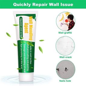 img 2 attached to 🔧 Drywall Repair Kit: Spackle Wall Repair Patch with Scraper – Safemend Agent for Large Holes and Quick Crack Fixes in Home Walls. Easy Plaster Wall Repair Solution.