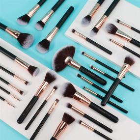 img 3 attached to Professional Makeup Brush Set 💄 - Docolor 28 Pieces of Makeup Brushes