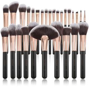 img 4 attached to Professional Makeup Brush Set 💄 - Docolor 28 Pieces of Makeup Brushes