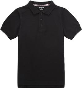 img 2 attached to 👕 Essential Bienzoe Boys' School Uniform 2pcs Pack: Breathable Short Sleeve Polo